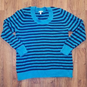 Blue Striped Old Navy Maternity Sweater XL